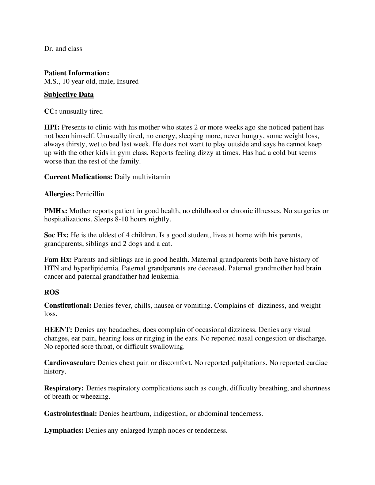 Preview image for SOAP Note week 6 final